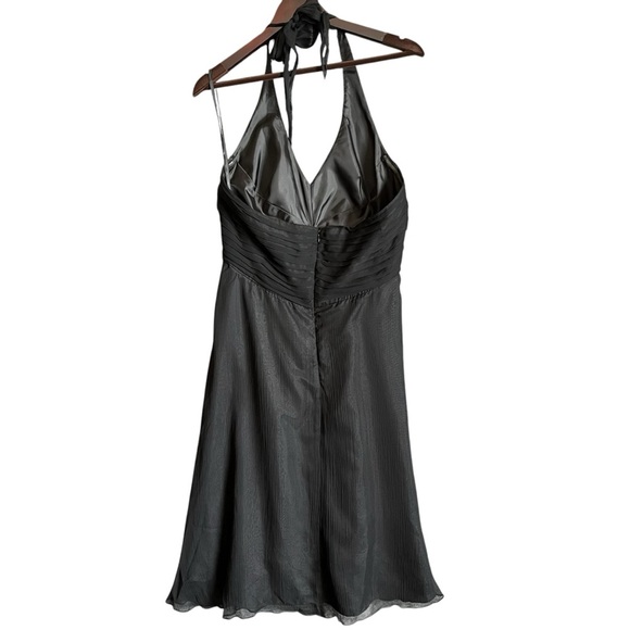 Nicole by Nicole Miller Silk Halter Neck Empire Waist Dress - Picture 2 of 12